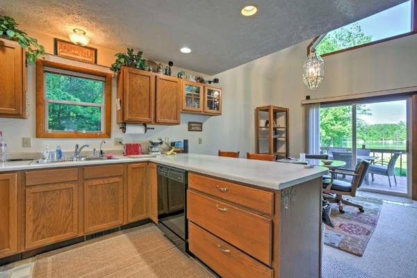 Workspace - Interlochen Lakehouse with Deck Fire Pit and Dock!